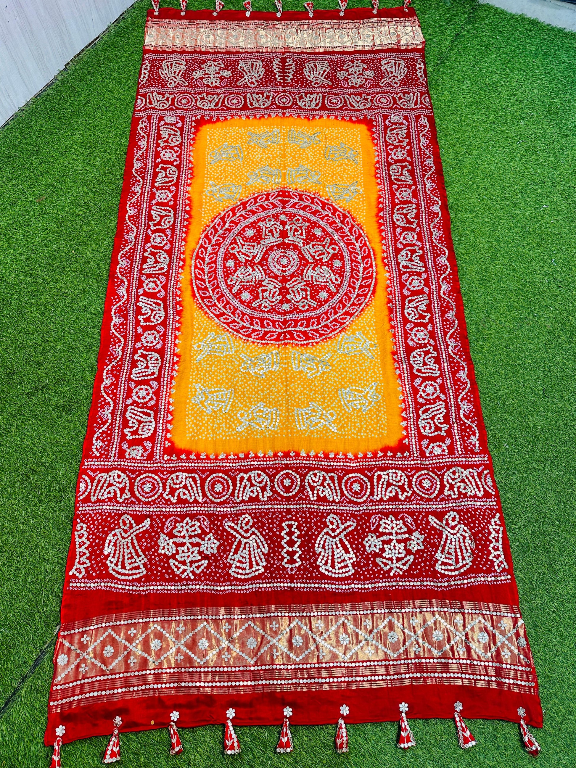 Luxurious gajji silk dupatta Indian traditional dupatta - Saffronfashionindia