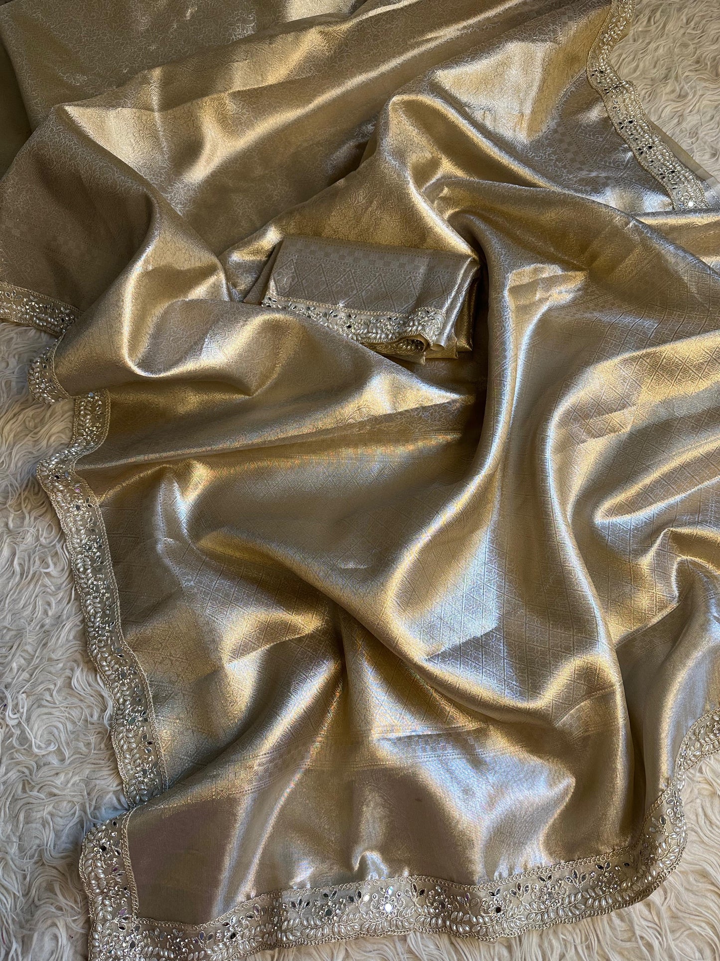 Malvika saree Kanjeevaram silk zari saree blouse SaffronFashion
