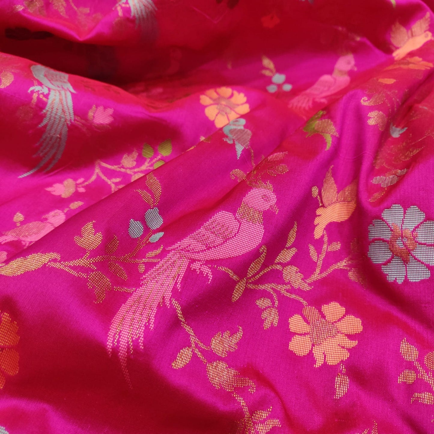 Nikashi embroidered saree Karan silk saree Indian wedding sari - Saffronfashionindia