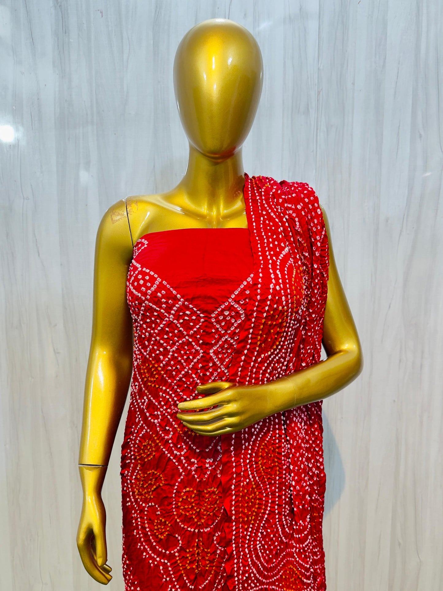 Bandhani salwar suit gajji silk suit women salar suit Indian Salwar kameez Saffronfashionindia