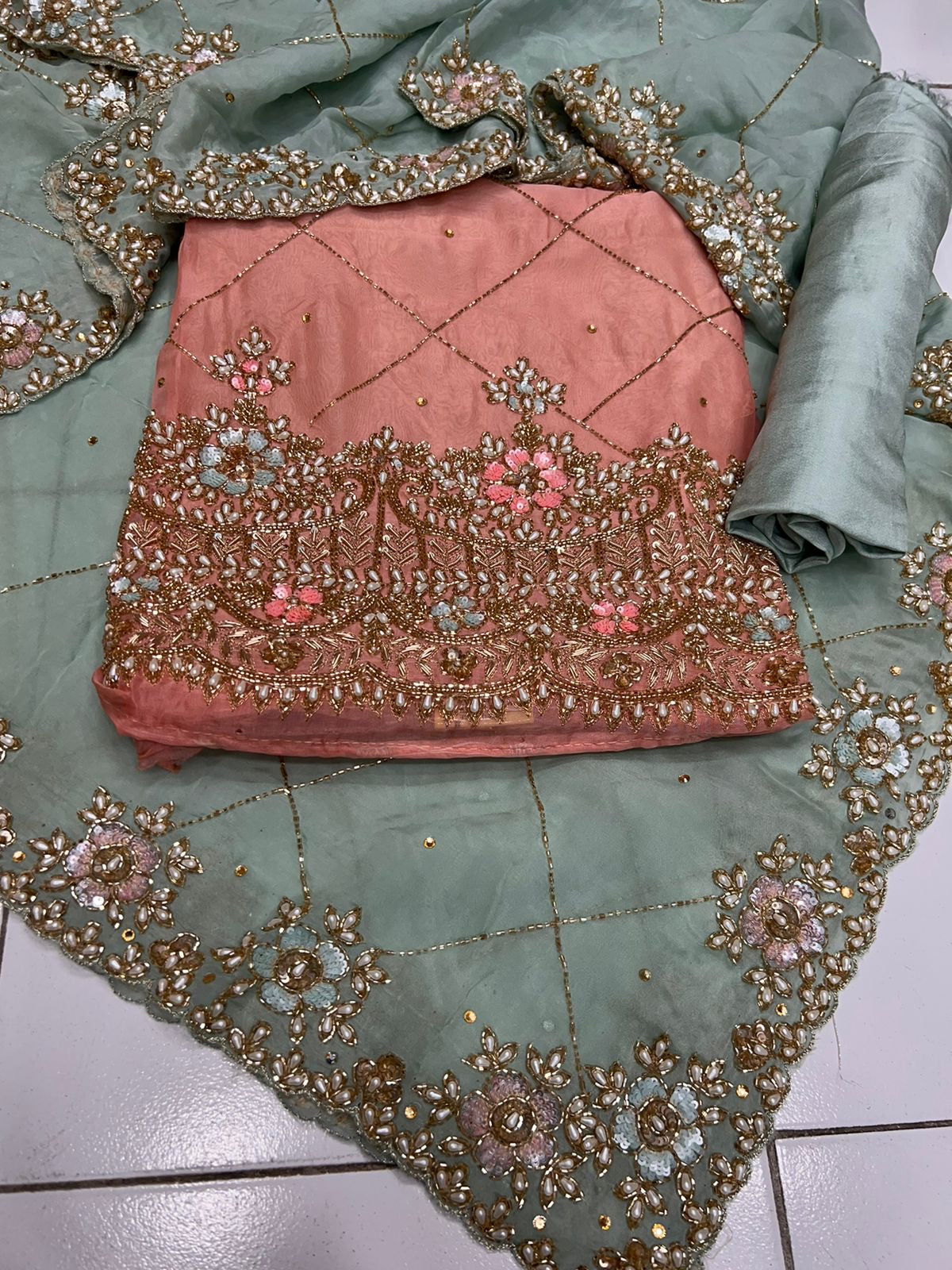 Shabnam organza salwar suit ,,,,punjabi suit,,,Pakistani suit - Saffronfashionindia