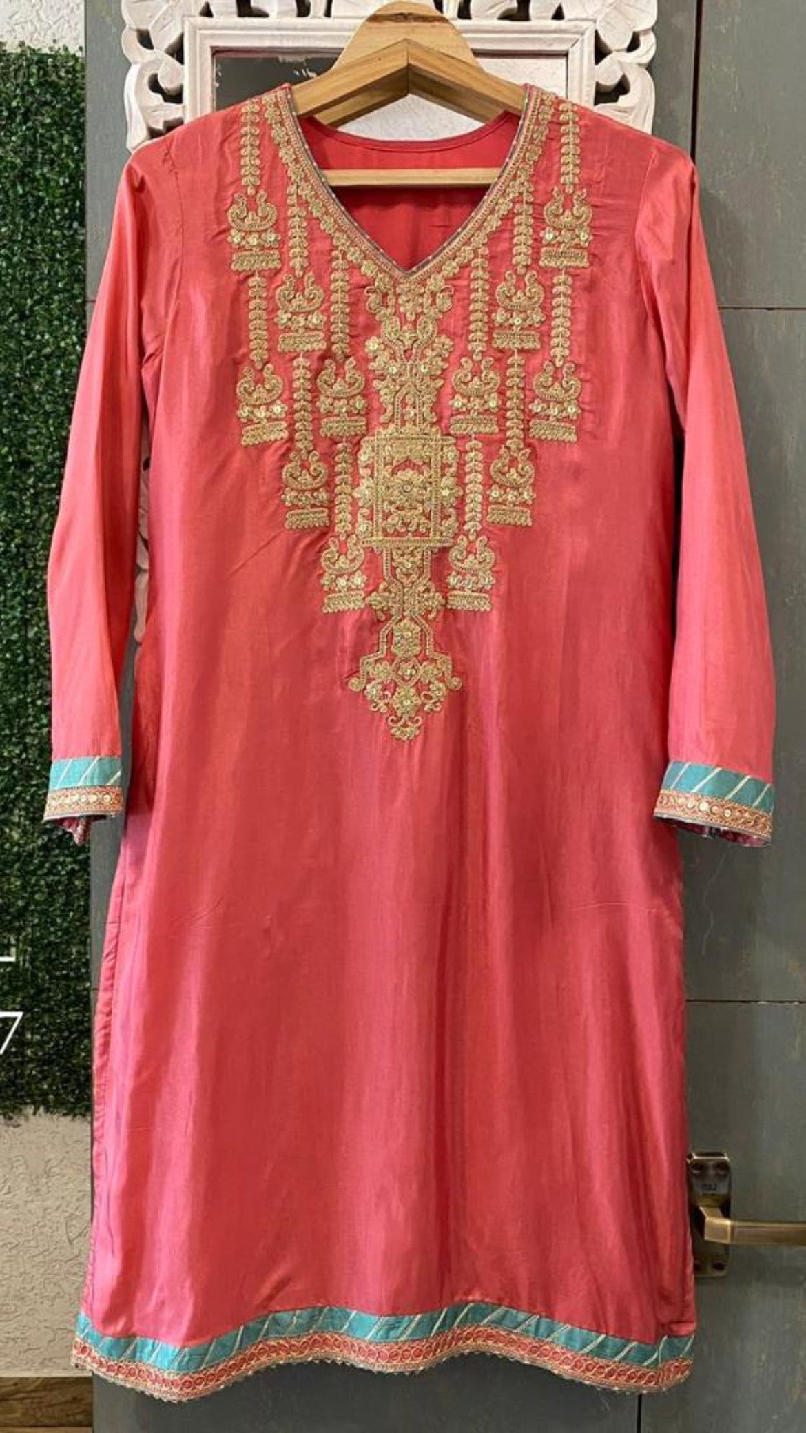 Rozila Mehandi dress Indian Pakistani traditional dress - Saffronfashionindia
