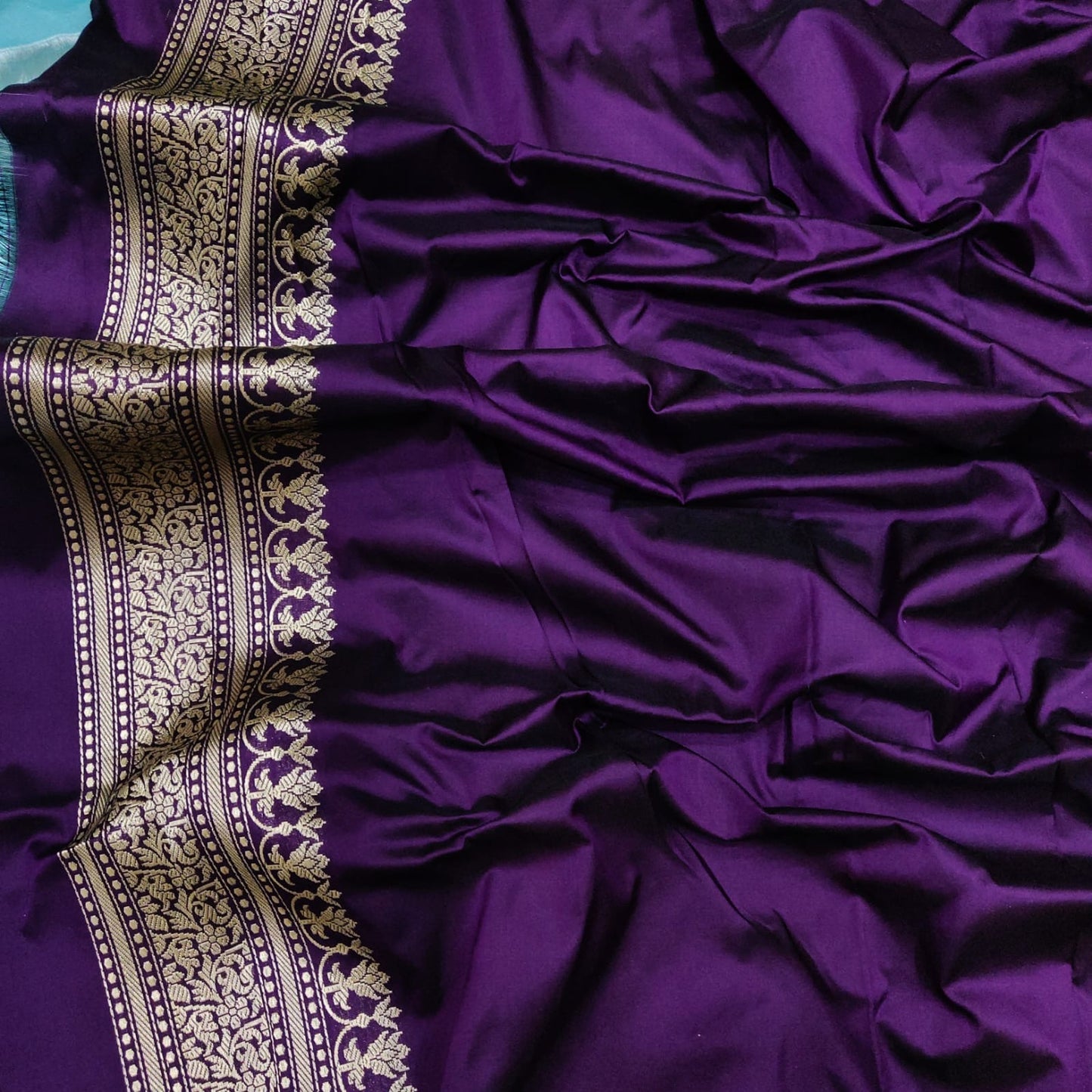Katana handwoven silk saree - Saffronfashionindia