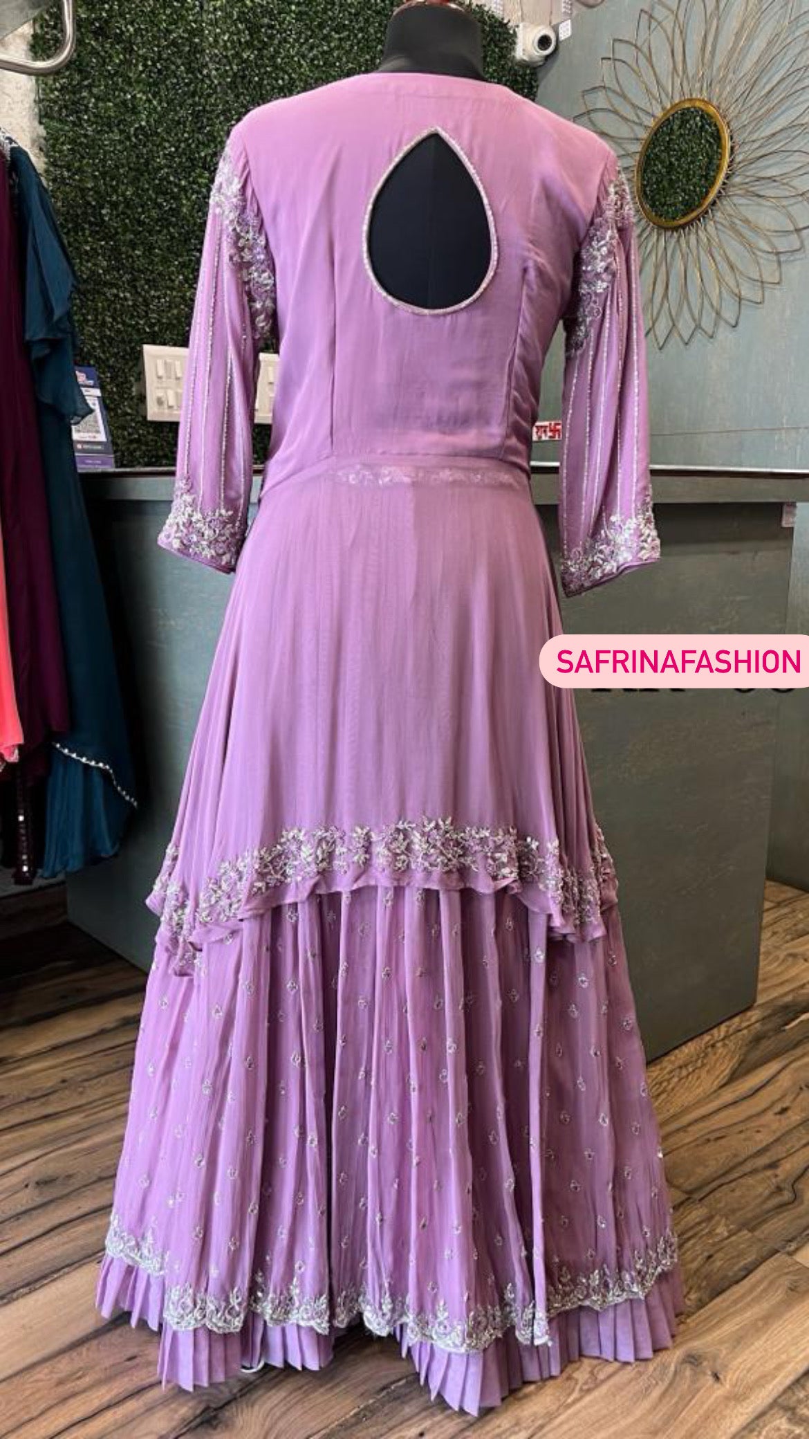 Wedding partywear dress reception dress - Saffronfashionindia