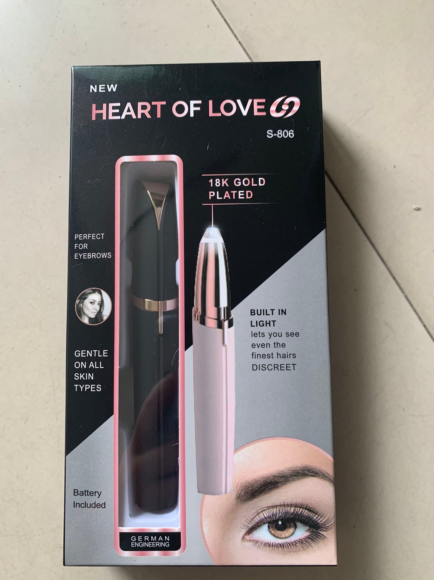 Flawlessly Brows Electric Eyebrow Remover SaffronFashion