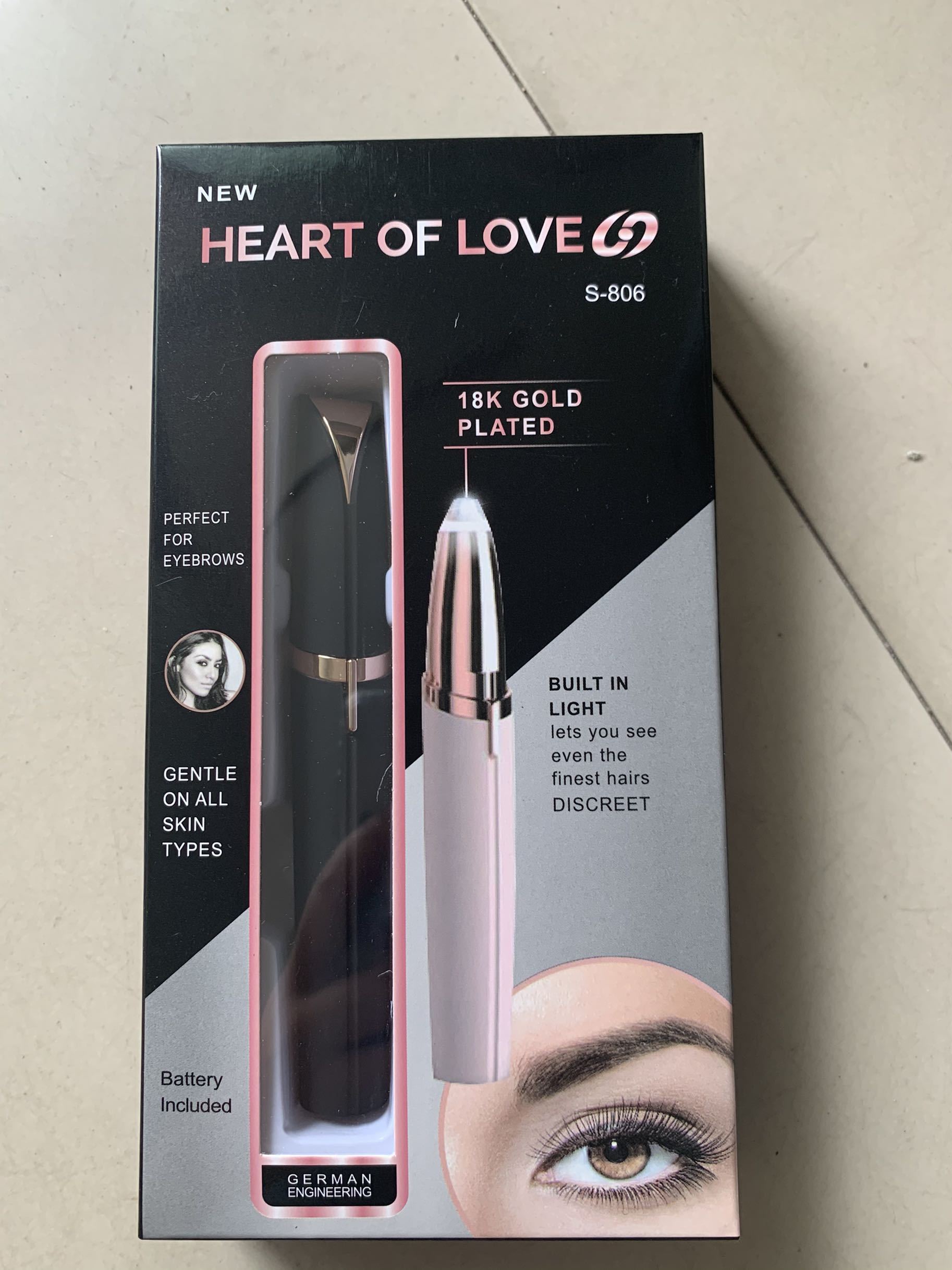Flawlessly Brows Electric Eyebrow Remover SaffronFashion