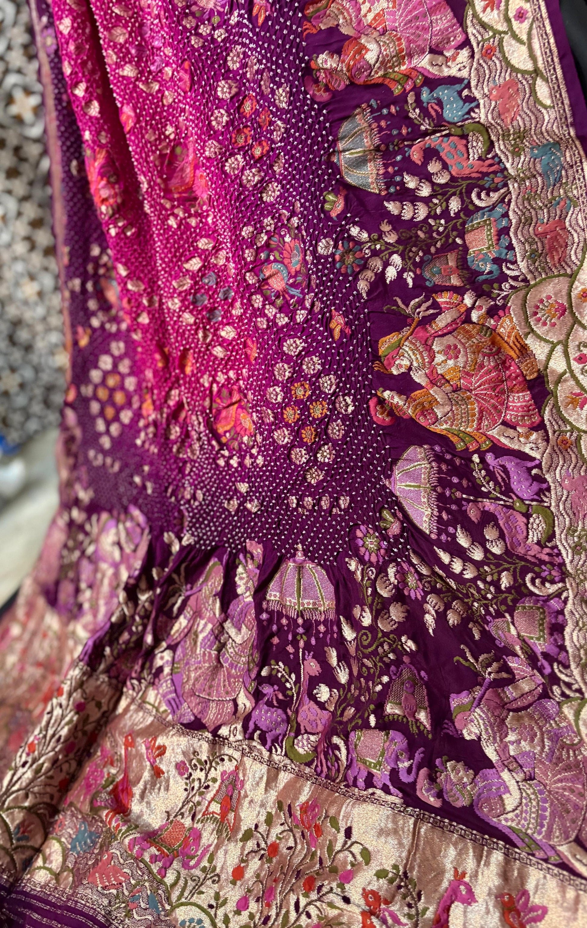 Rai Bandhej dupatta women dupatta Indian dupatta Saffronfashionindia
