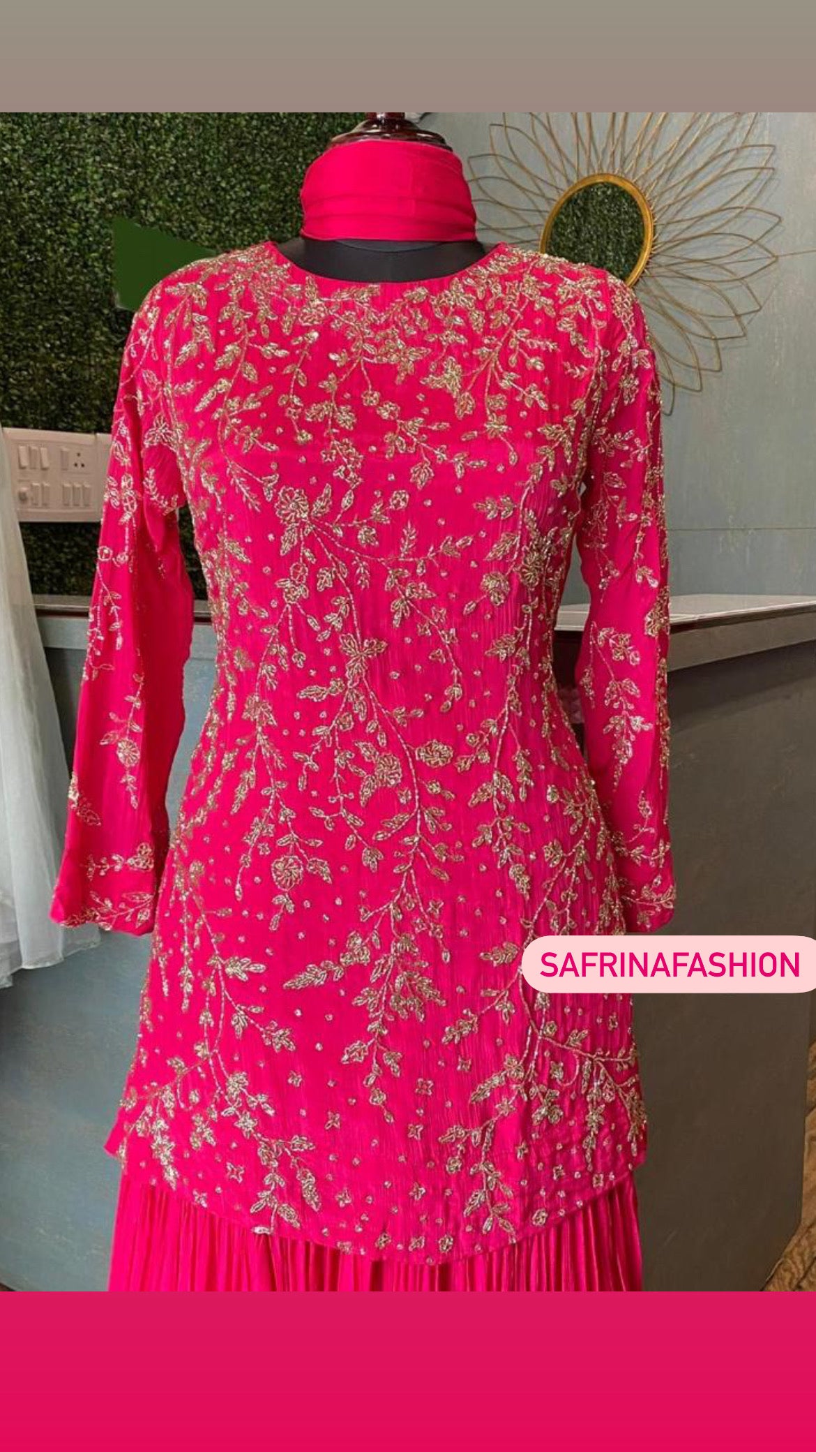 Women Gharara Set Indian Partywear Dress - Saffronfashionindia