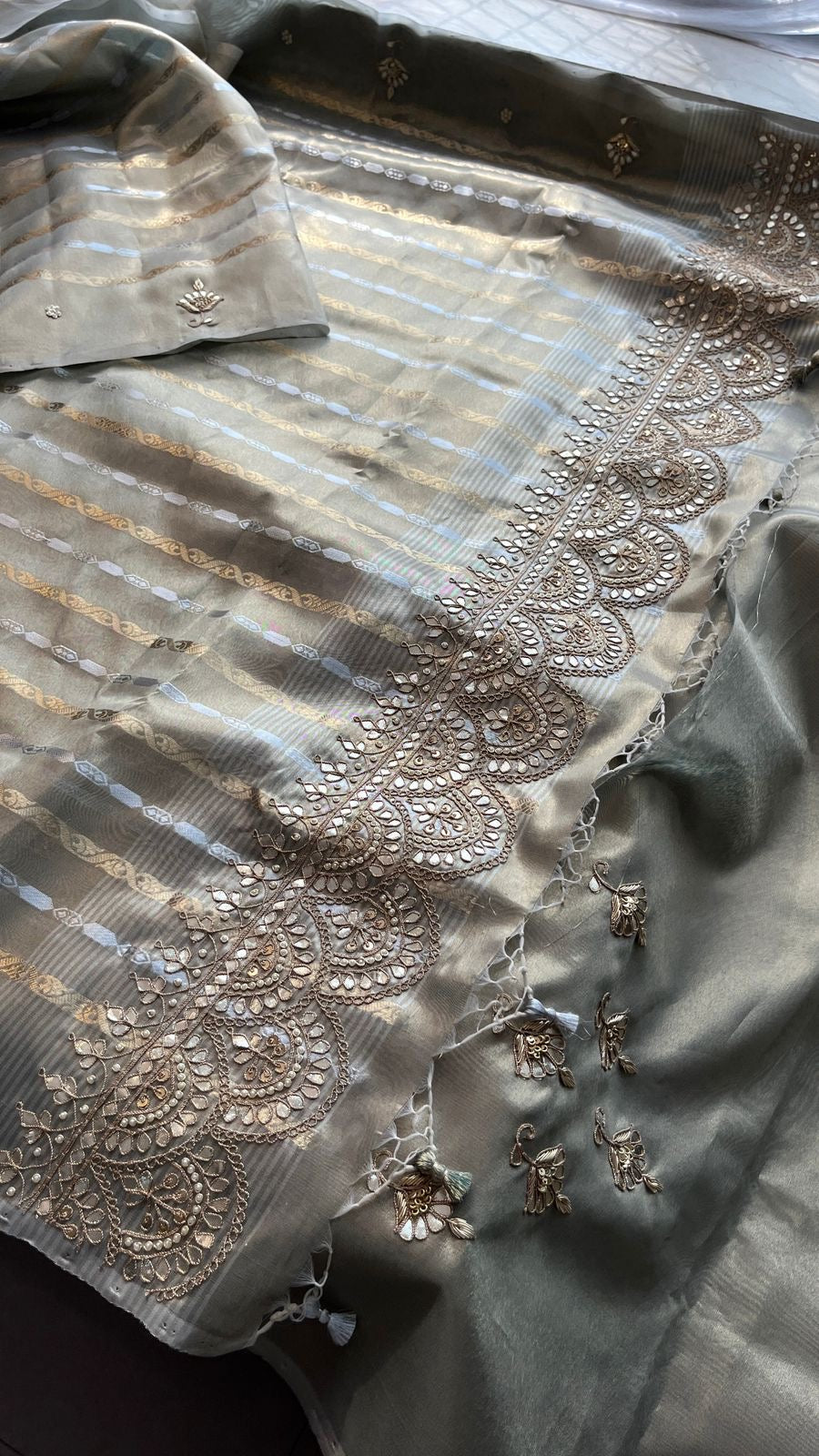 Handloom tissue silk saree soft silk saree SaffronFashion
