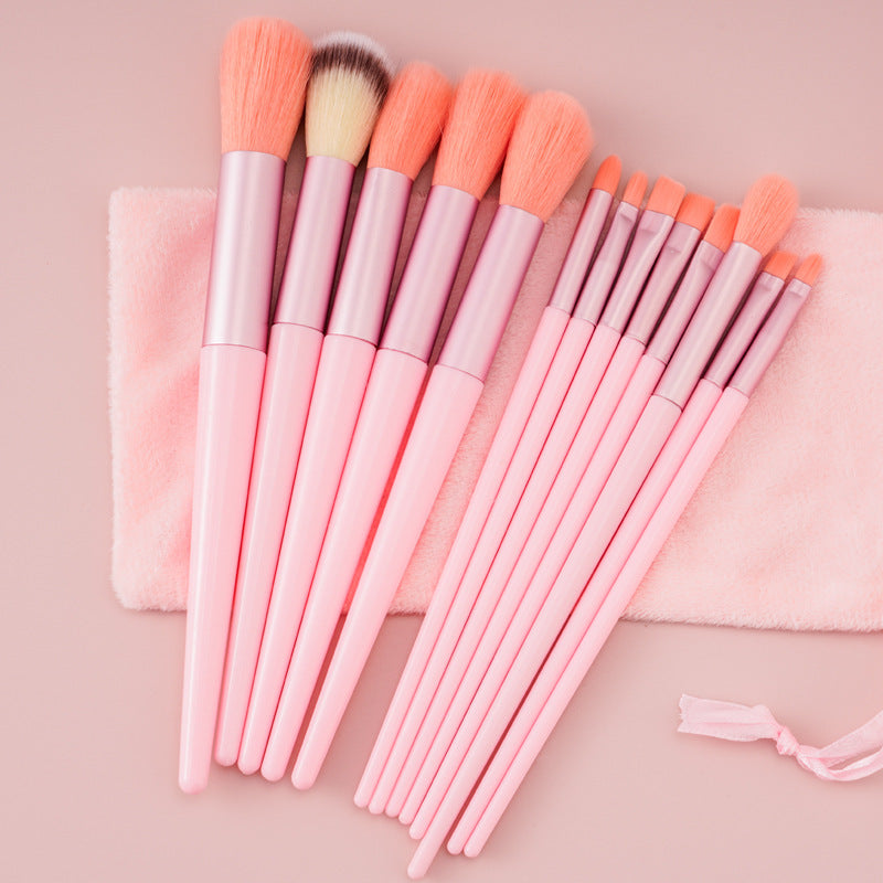 13Pcs Makeup Brush Set Make Up Concealer Brush Blush Powder Brush Eye Shadow Highlighter Foundation Brush Cosmetic Beauty Tools SaffronFashion