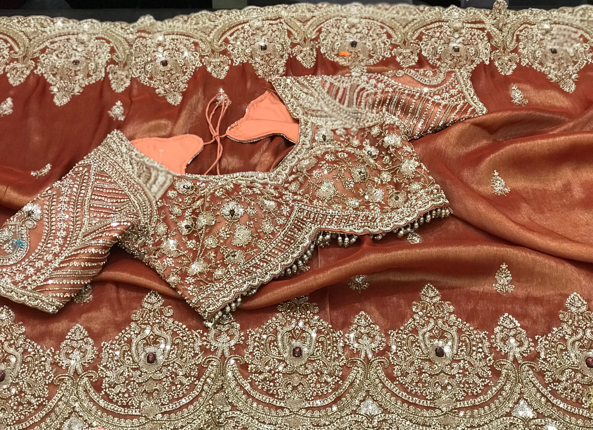 Silk Kanjeevaram saree Indian sarees traditional sari blouse for women wedding sarees SaffronFashion