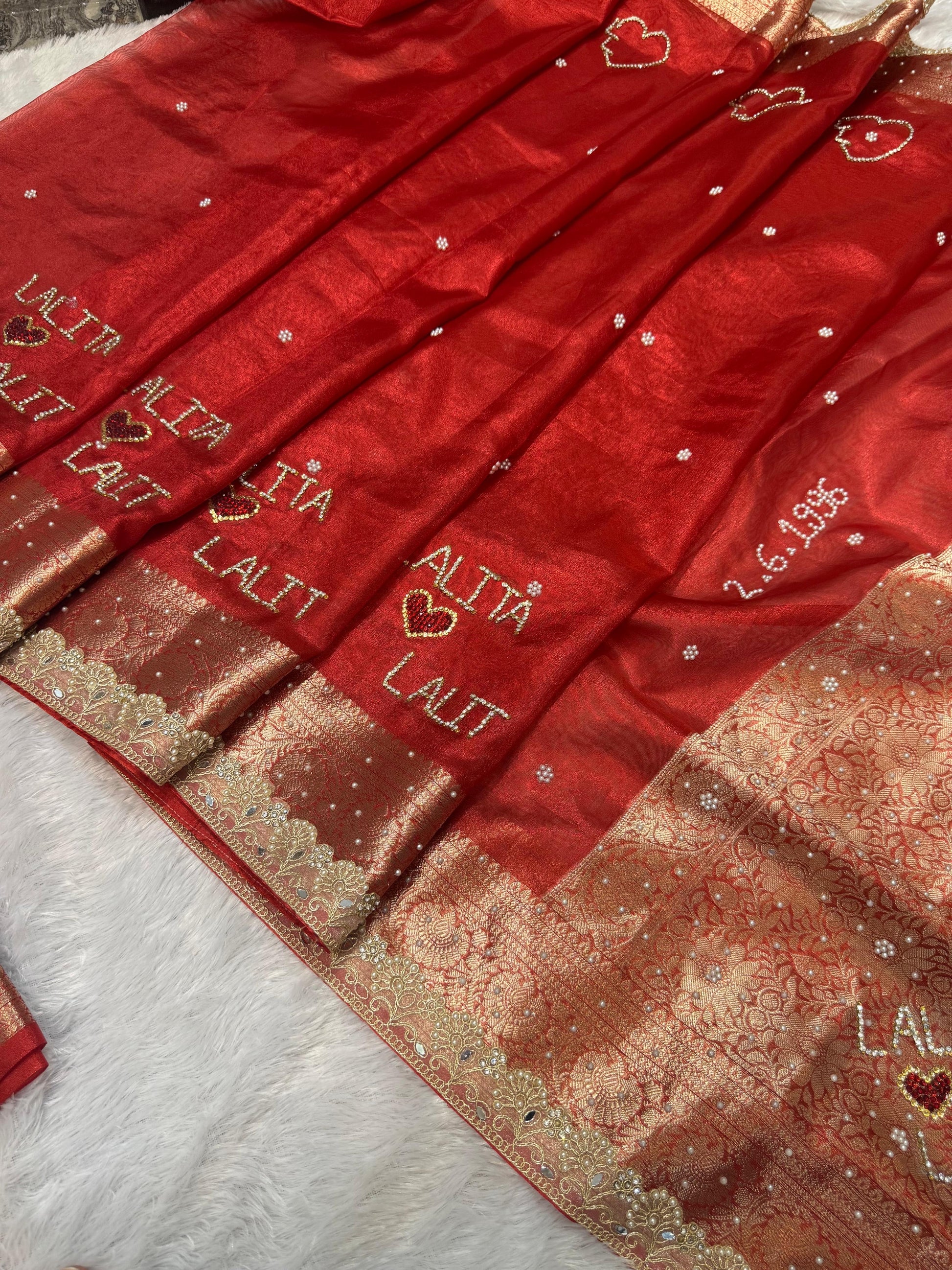 Suhaagan saree names sari Indian saree blouse Saffronfashionindia