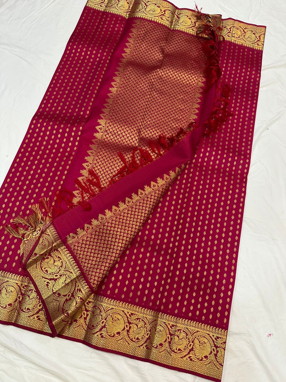 Radhika Kanjeevaram silk dupatta Saffronfashion