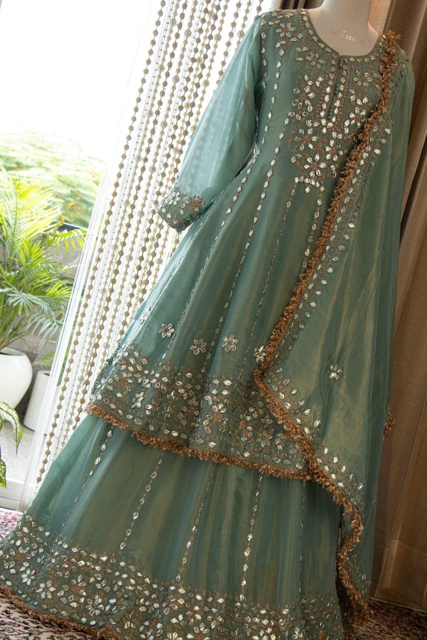 Maheem Pakistani gharana dress SaffronFashion