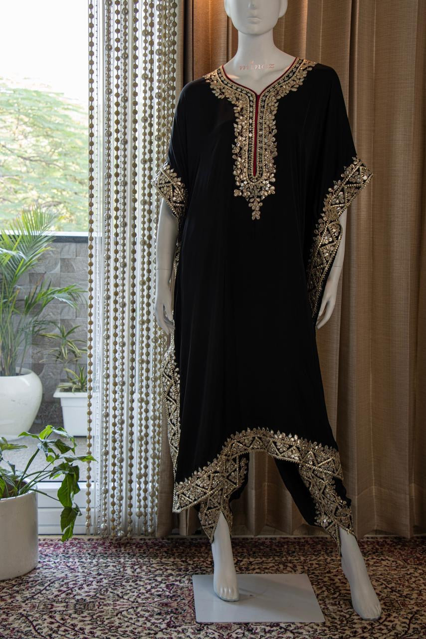 Nihshad kaftan dress stylish kaftan set - Saffronfashionindia