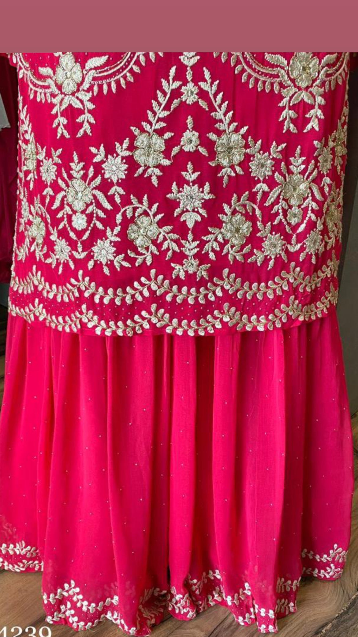 Red hot indowestern dress party dress - Saffronfashionindia