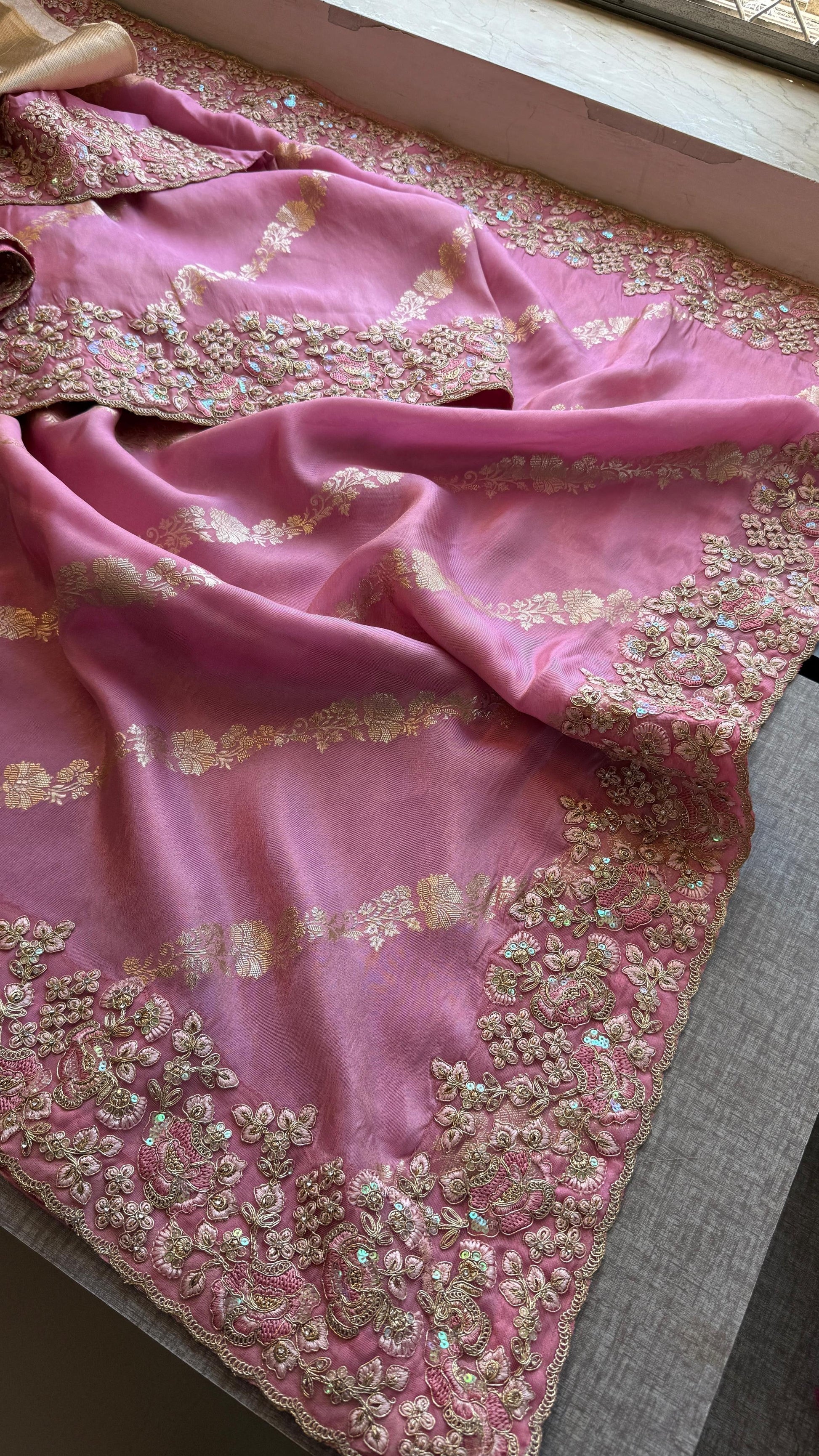 Cosmo Mungalal saree silk saree Indian wedding sarees blouse Saffronfashionindia