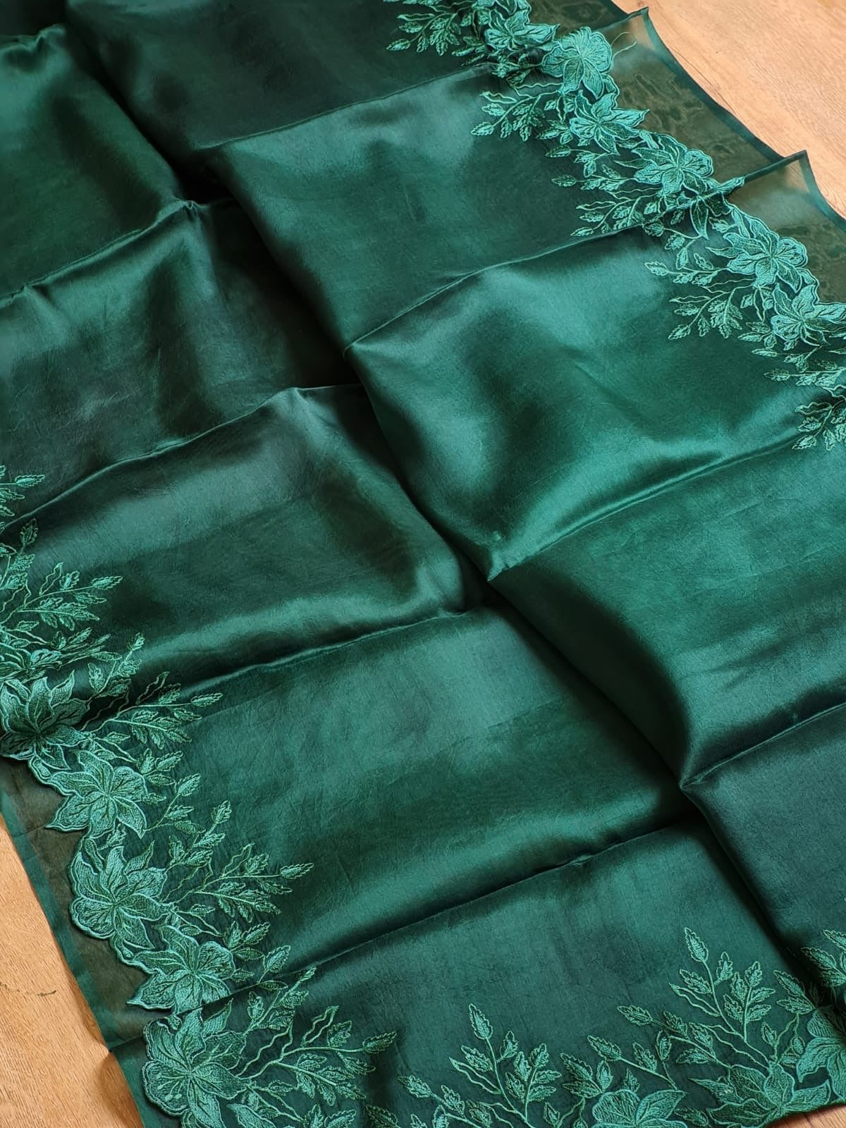 Ivisha Organza silk saree Indian wedding sarees blouse SaffronFashion