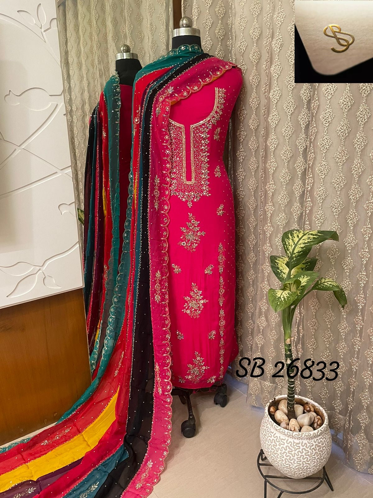 Lavisha organza salwar suit Indian suit - Saffronfashionindia
