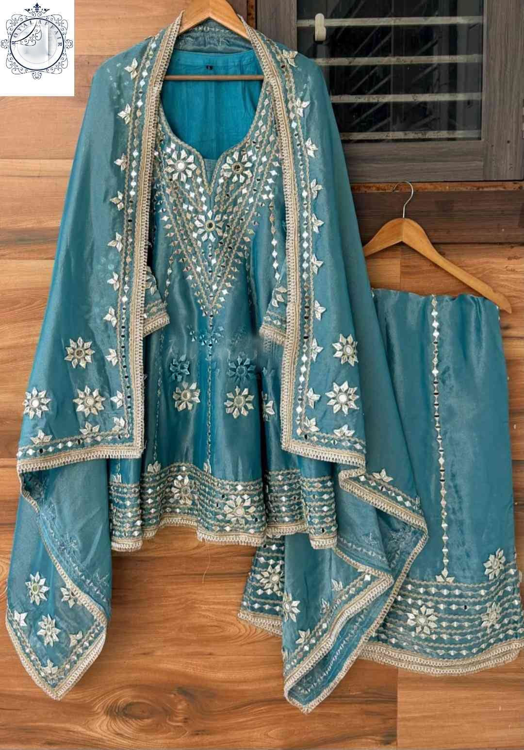 Kanjeevaram tissue stitched dresses Indian dress Saffronfashionindia
