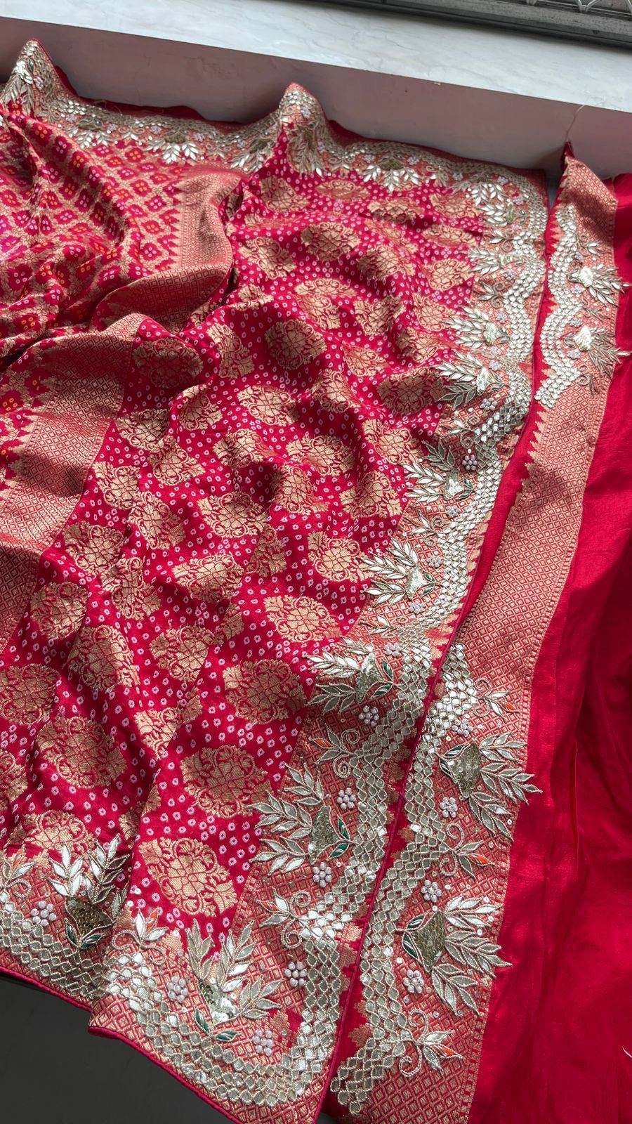 Bandhani saree Banarsi saree Indian sarees SaffronFashion