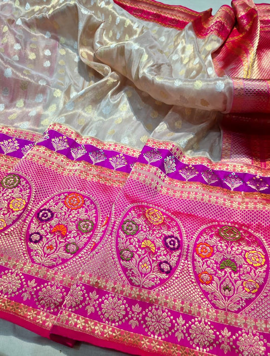 Suvina Banarsi saree katan silk saree Indian sarees