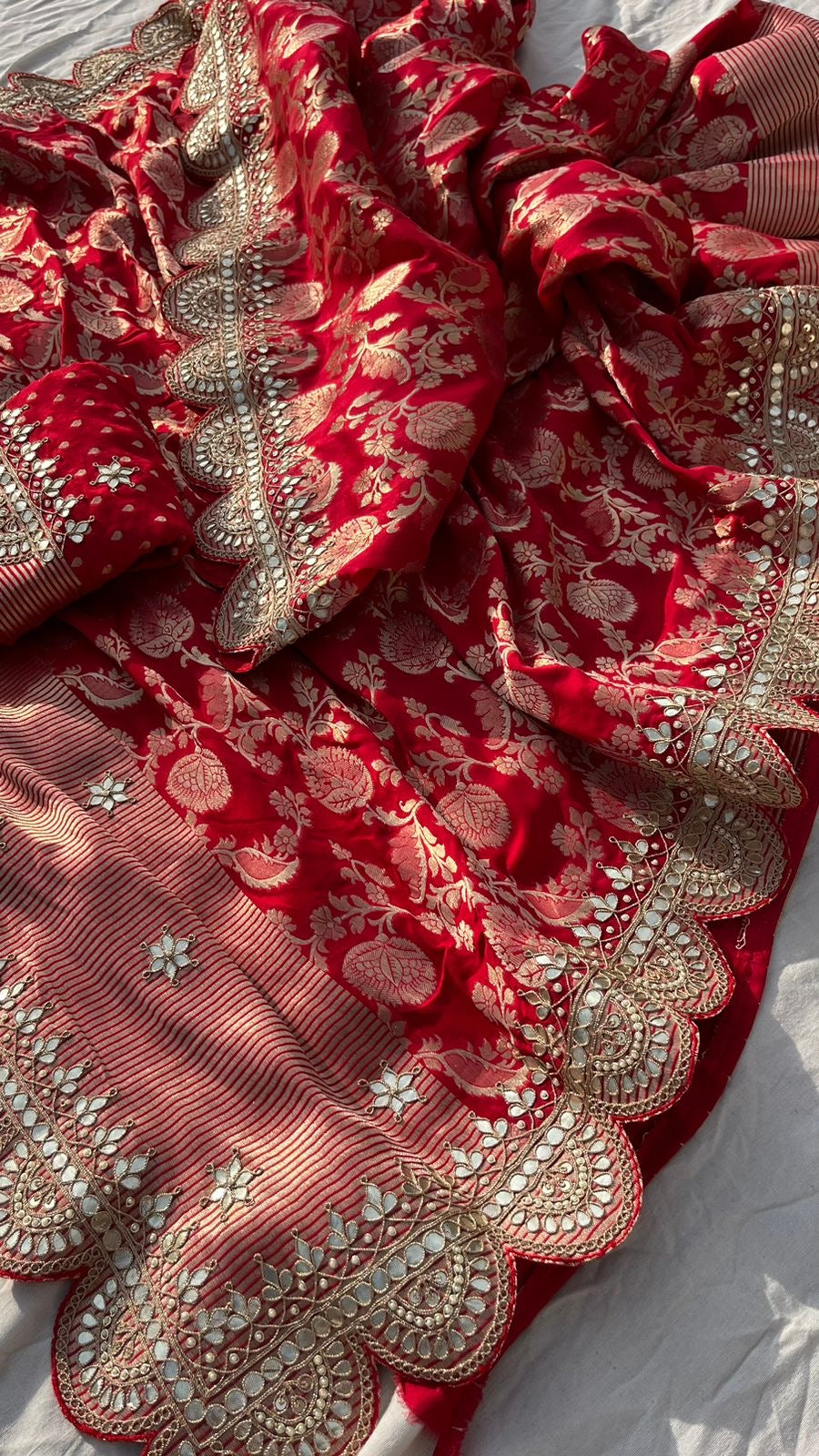 Sultana Khaddi Gorgette Saree Traditional Sarees - Saffronfashionindia