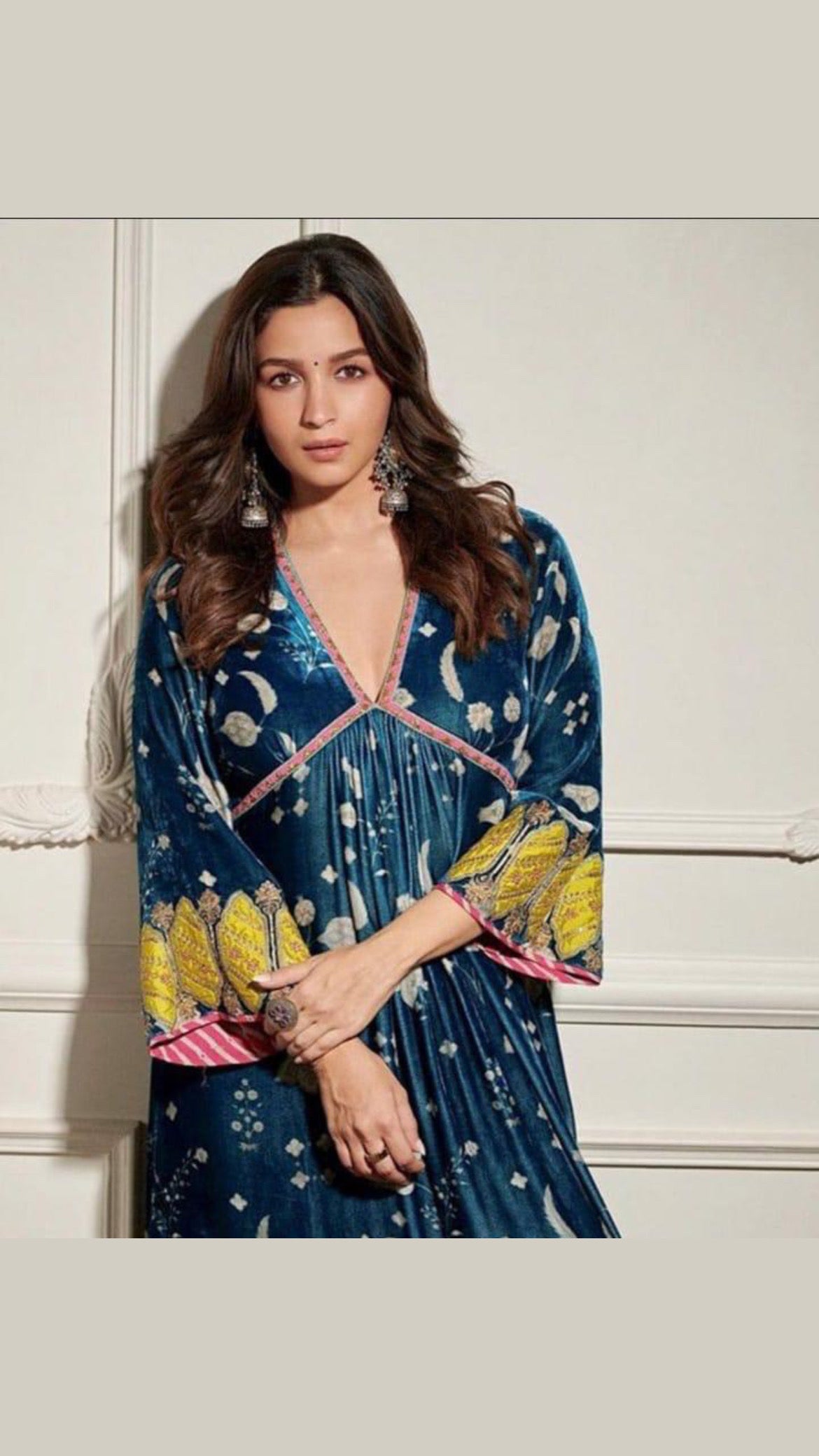 Alia inspired blue dress indian dress - Saffronfashionindia