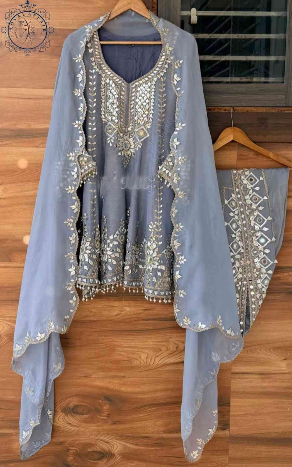 Designer inspired stitched dress wedding dresses gottapatti dress for women SaffronFashion