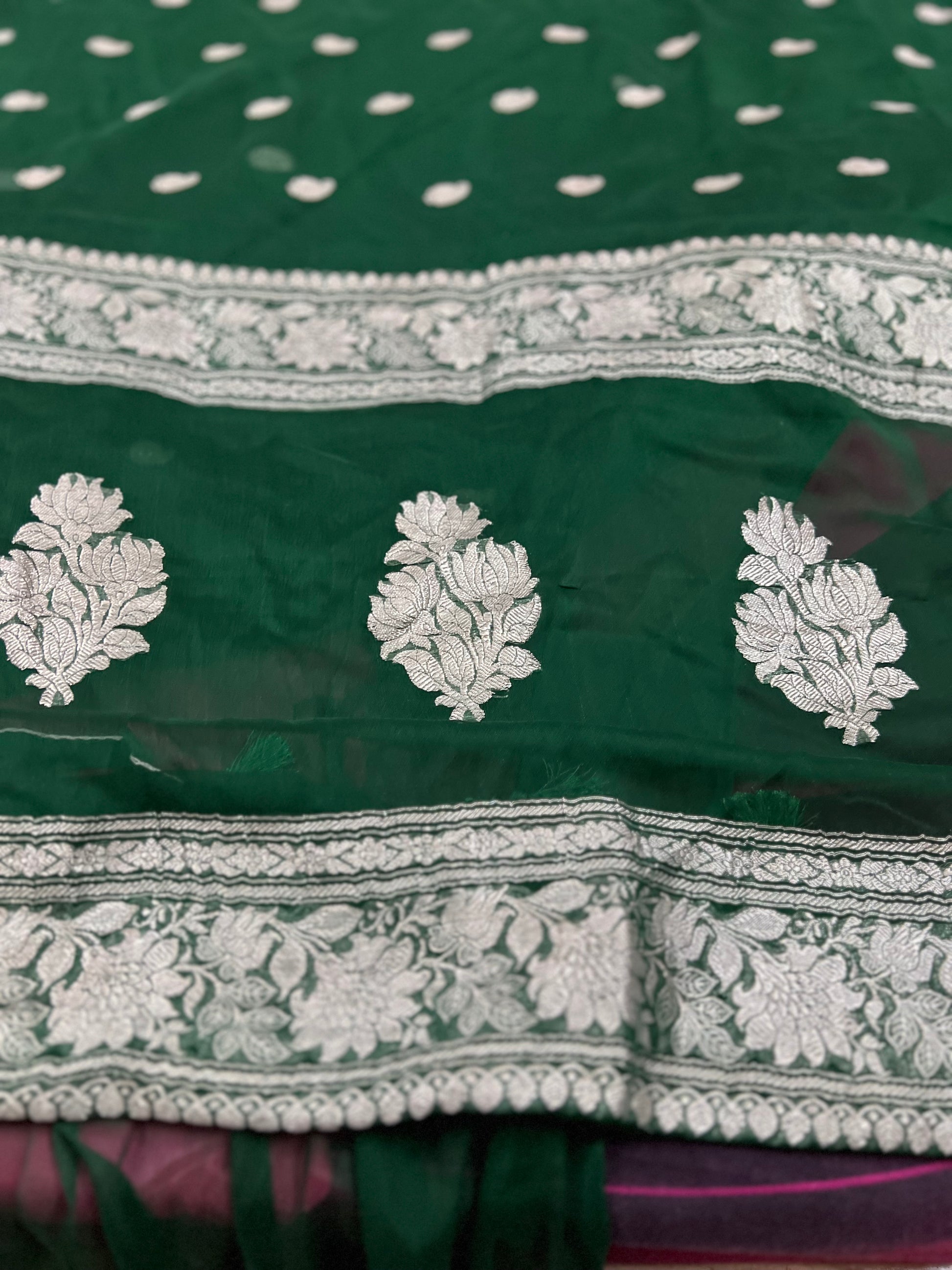 Banarsi Chiffon Saree Indian saree - Saffronfashionindia