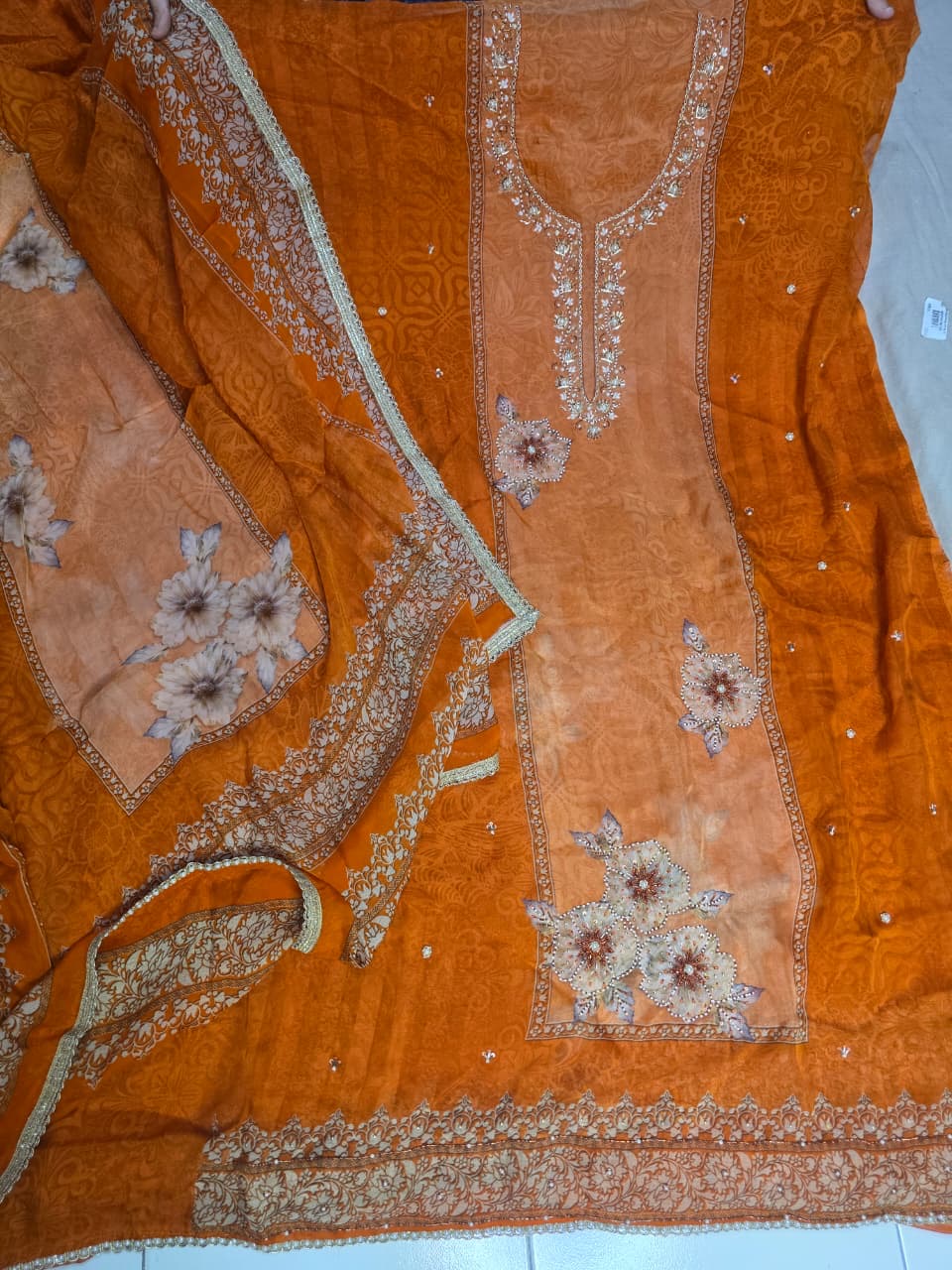 Organza salwar suit punjabi salwar kameez SaffronFashion