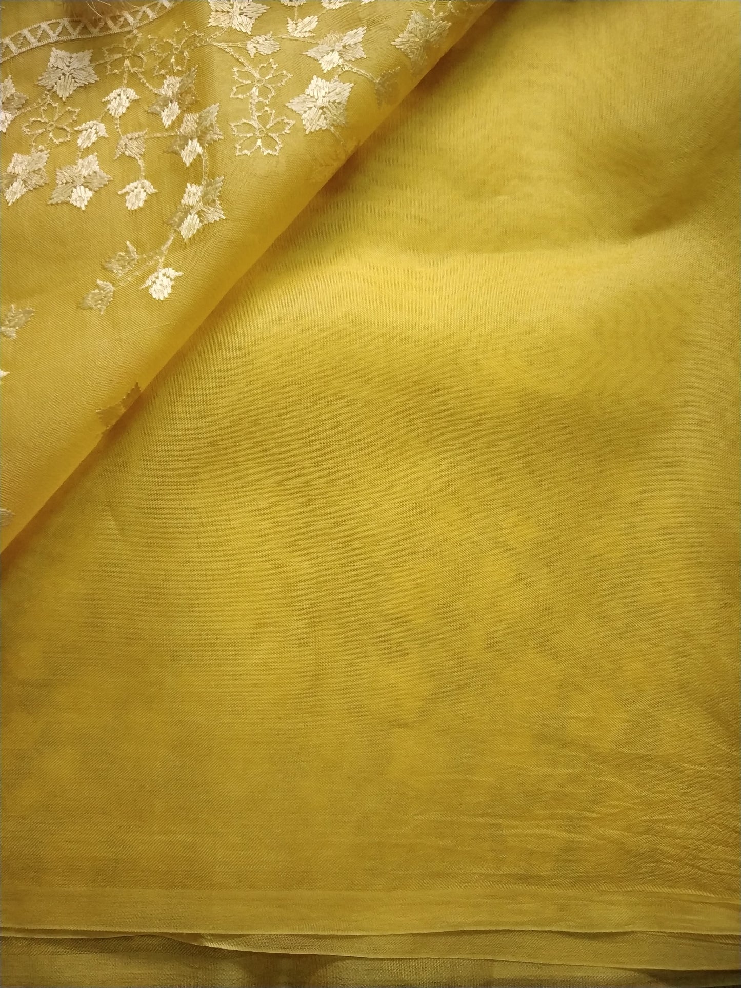 Star Inspired Organza Silk Saree Embroidery Indian saree - Saffronfashionindia