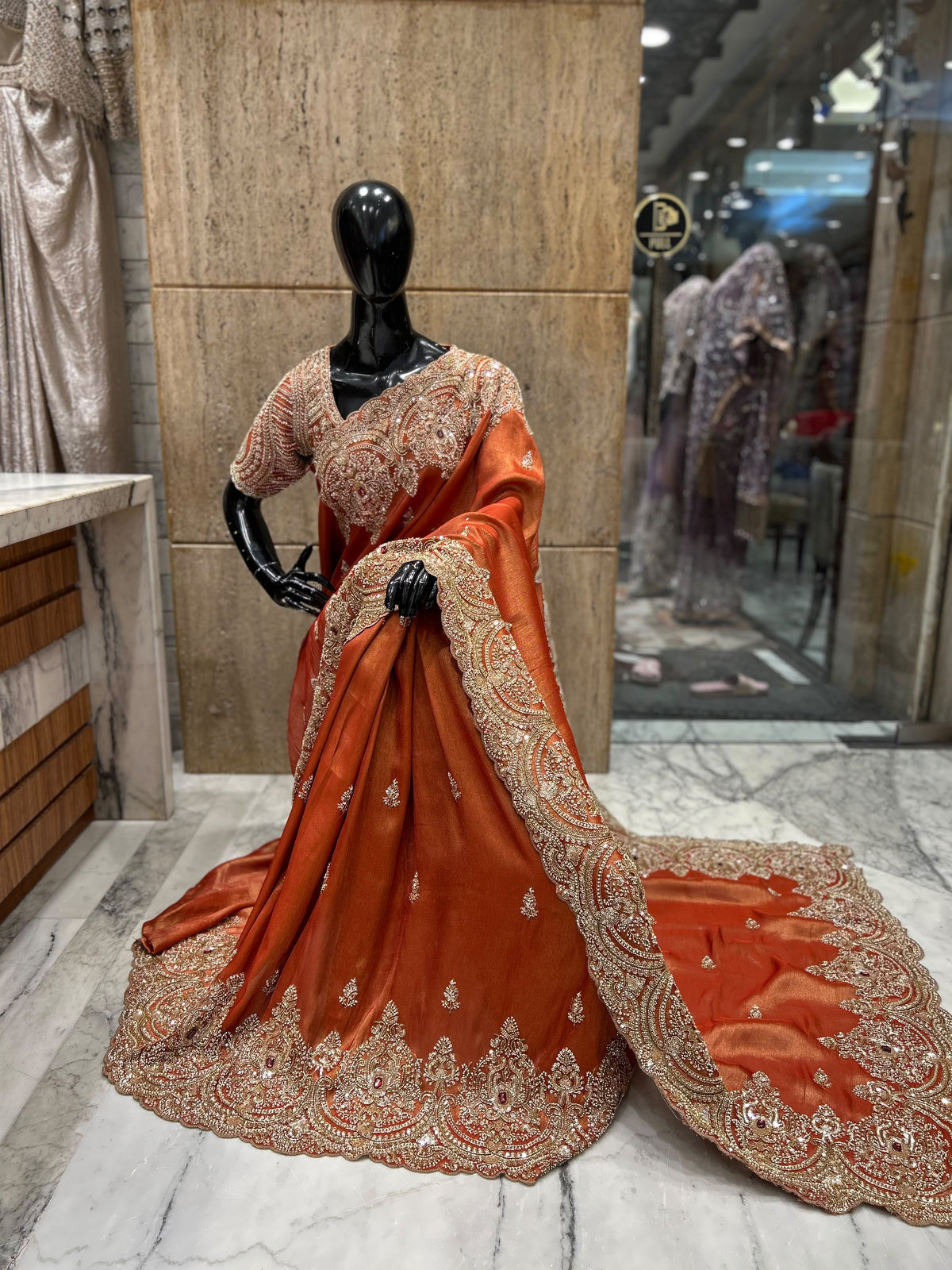 Silk Kanjeevaram saree Indian sarees traditional sari blouse for women wedding sarees SaffronFashion