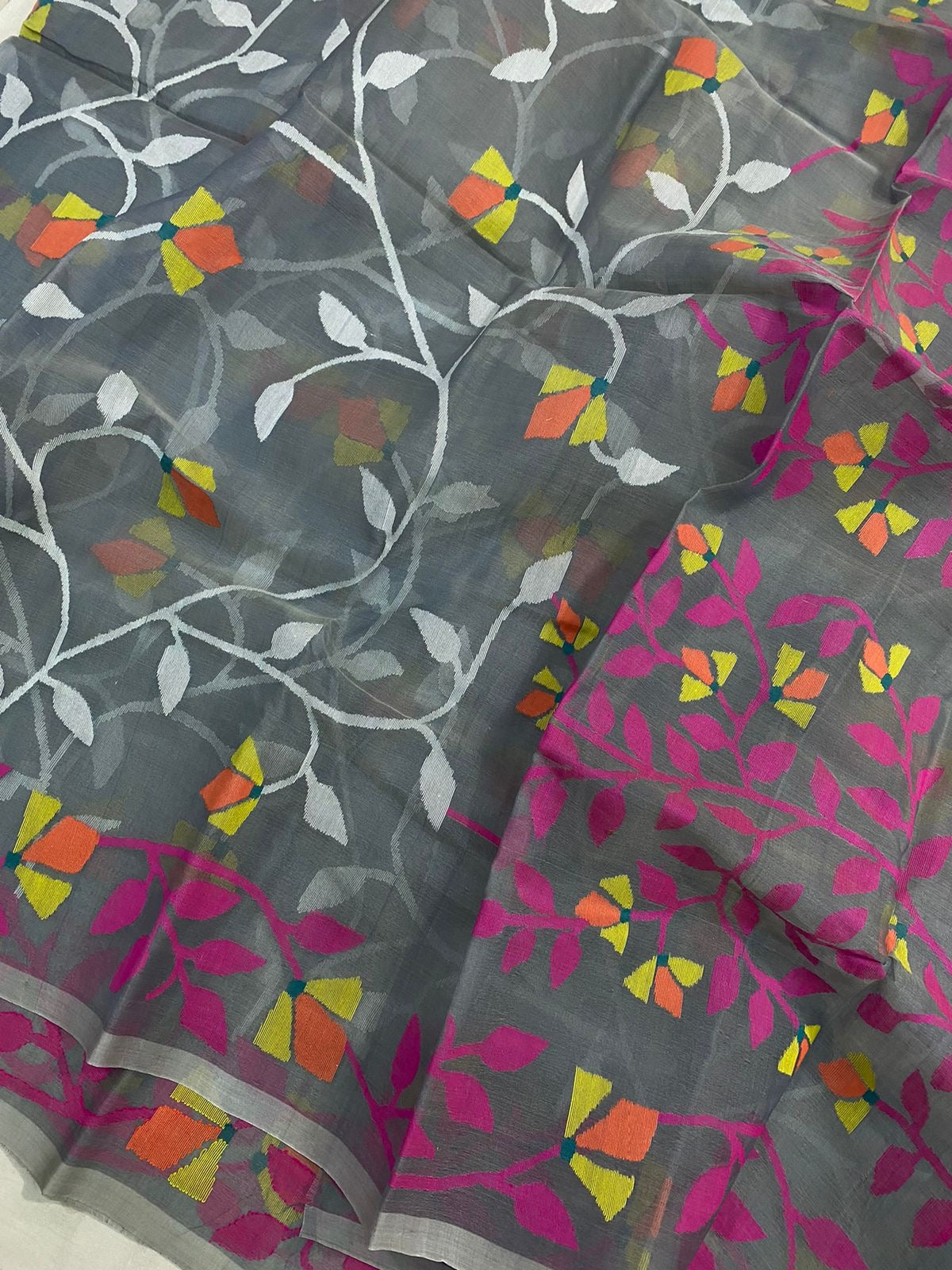 Leenavati Tantuj jamdani saree women sarees - Saffronfashionindia