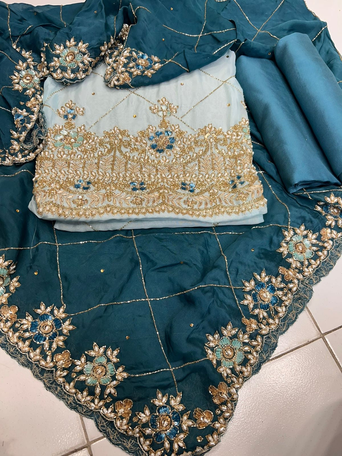 Shabnam organza salwar suit ,,,,punjabi suit,,,Pakistani suit - Saffronfashionindia