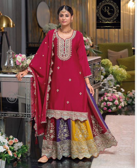 Harmini sharara dress Punjabi Salwar suit SaffronFashion