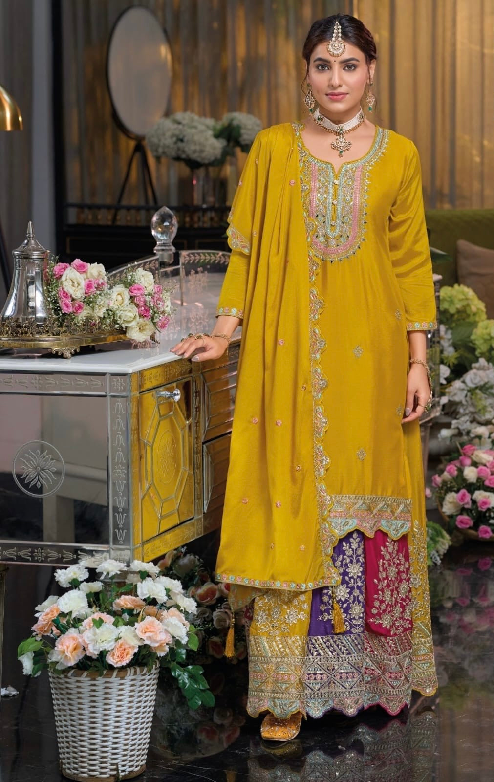 Harmini sharara dress Punjabi Salwar suit SaffronFashion