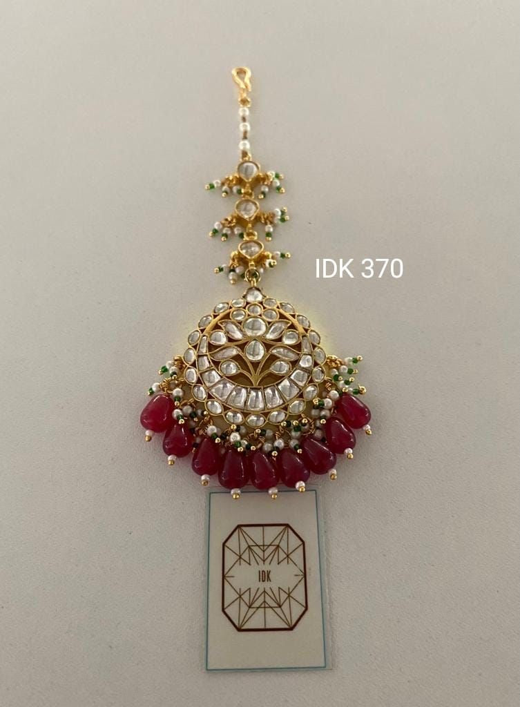 Mahima Kundan tikka Indian traditional Beautiful Tikka - Saffronfashionindia