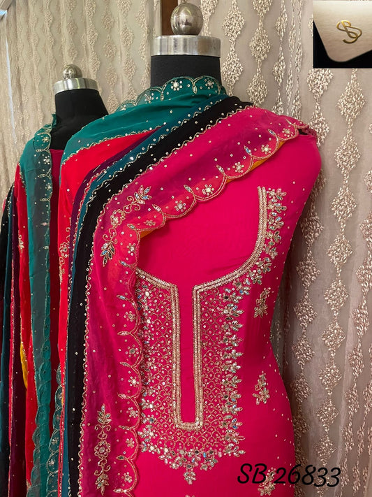 Lavisha organza salwar suit Indian suit - Saffronfashionindia