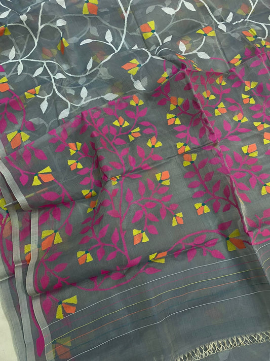 Leenavati Tantuj jamdani saree women sarees - Saffronfashionindia