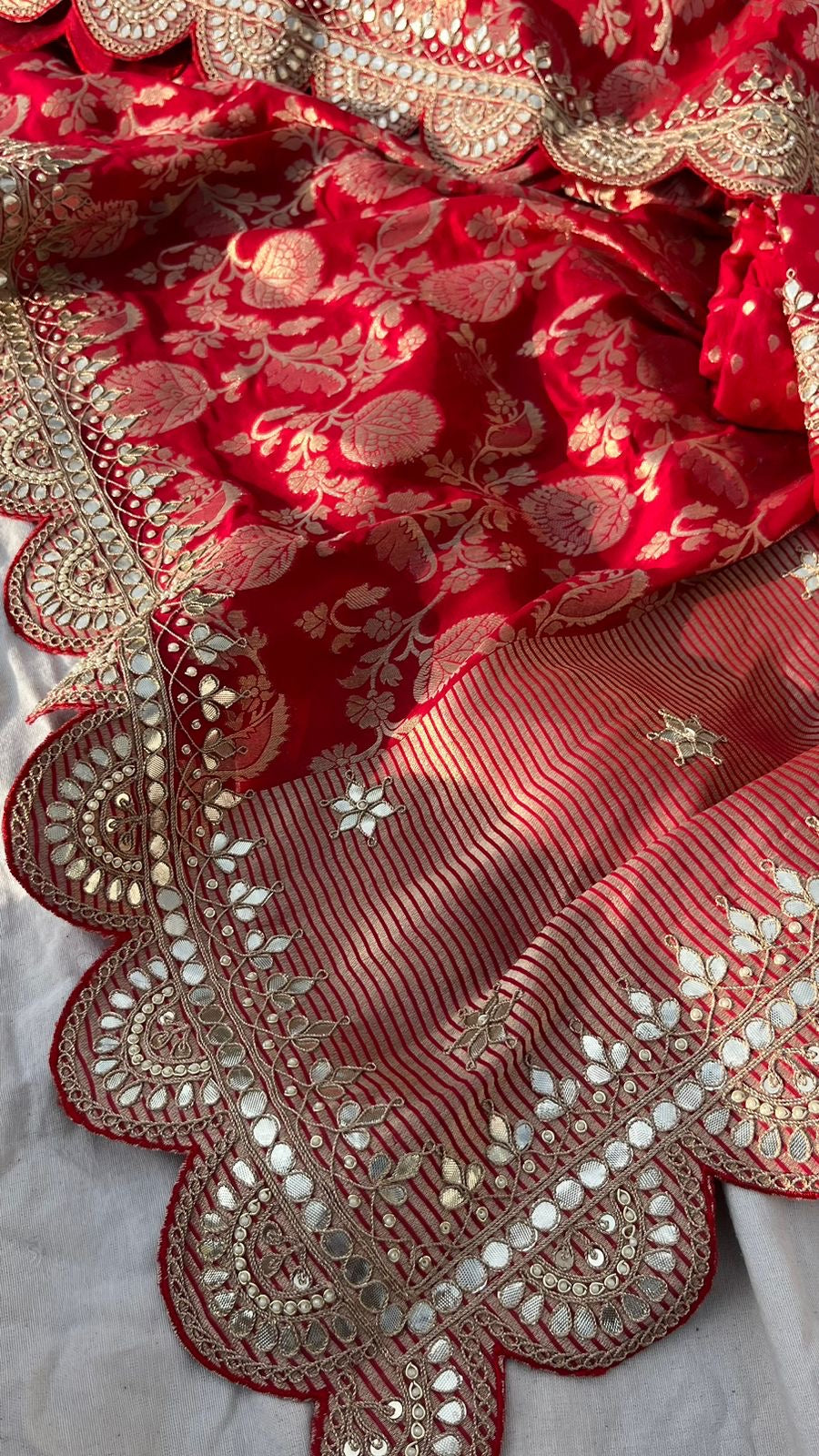 Sultana Khaddi Gorgette Saree Traditional Sarees - Saffronfashionindia