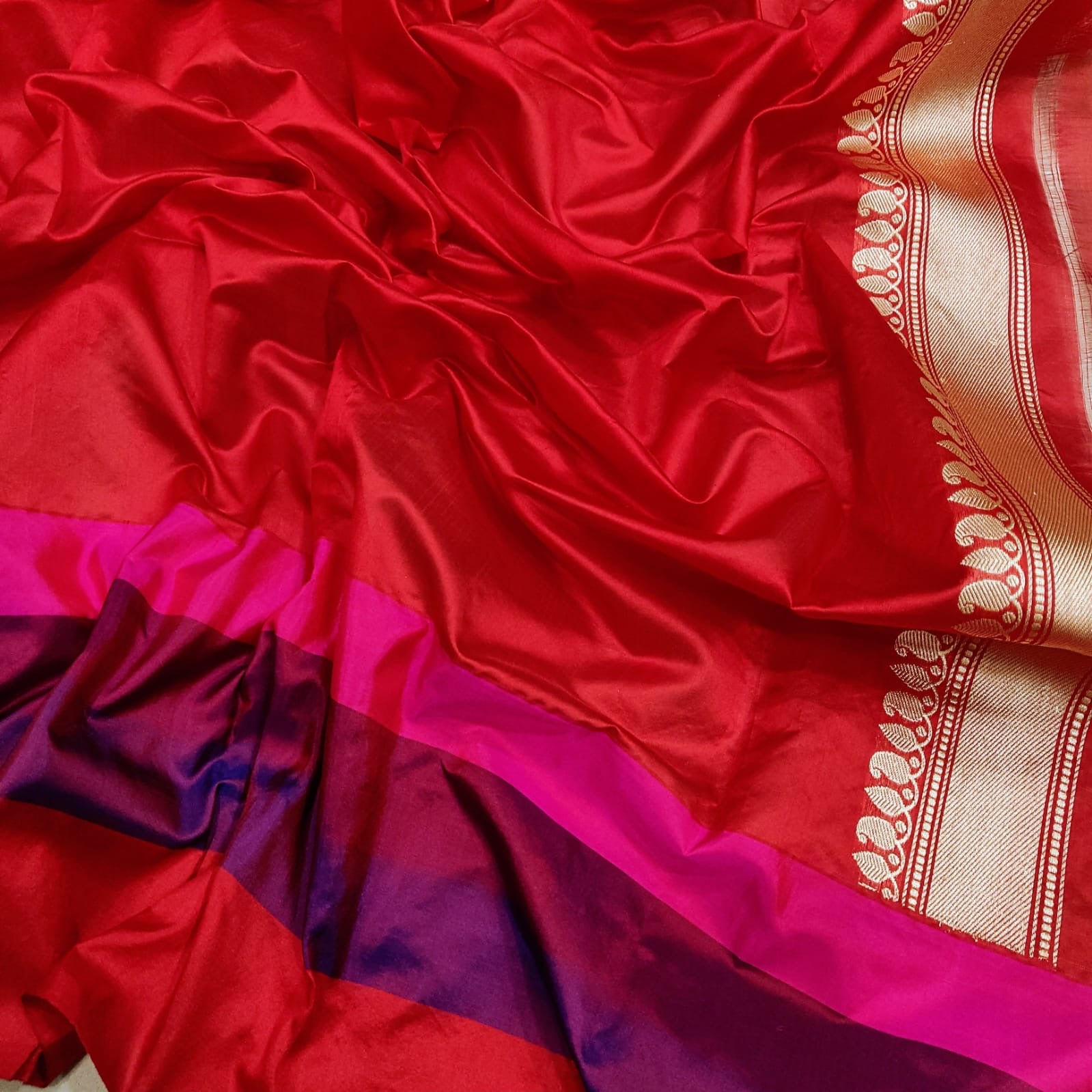 Pishika kora handwoven kadwa saree women sarees - Saffronfashionindia