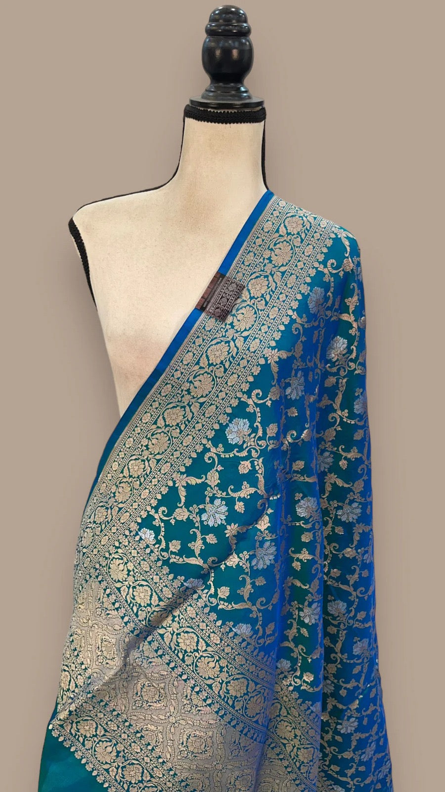 Rimijha katan silk Handloom Dupatta - Saffronfashionindia