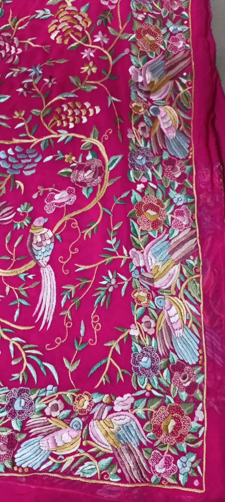 Pink Authentic Parsi Gara Saree - Saffronfashionindia