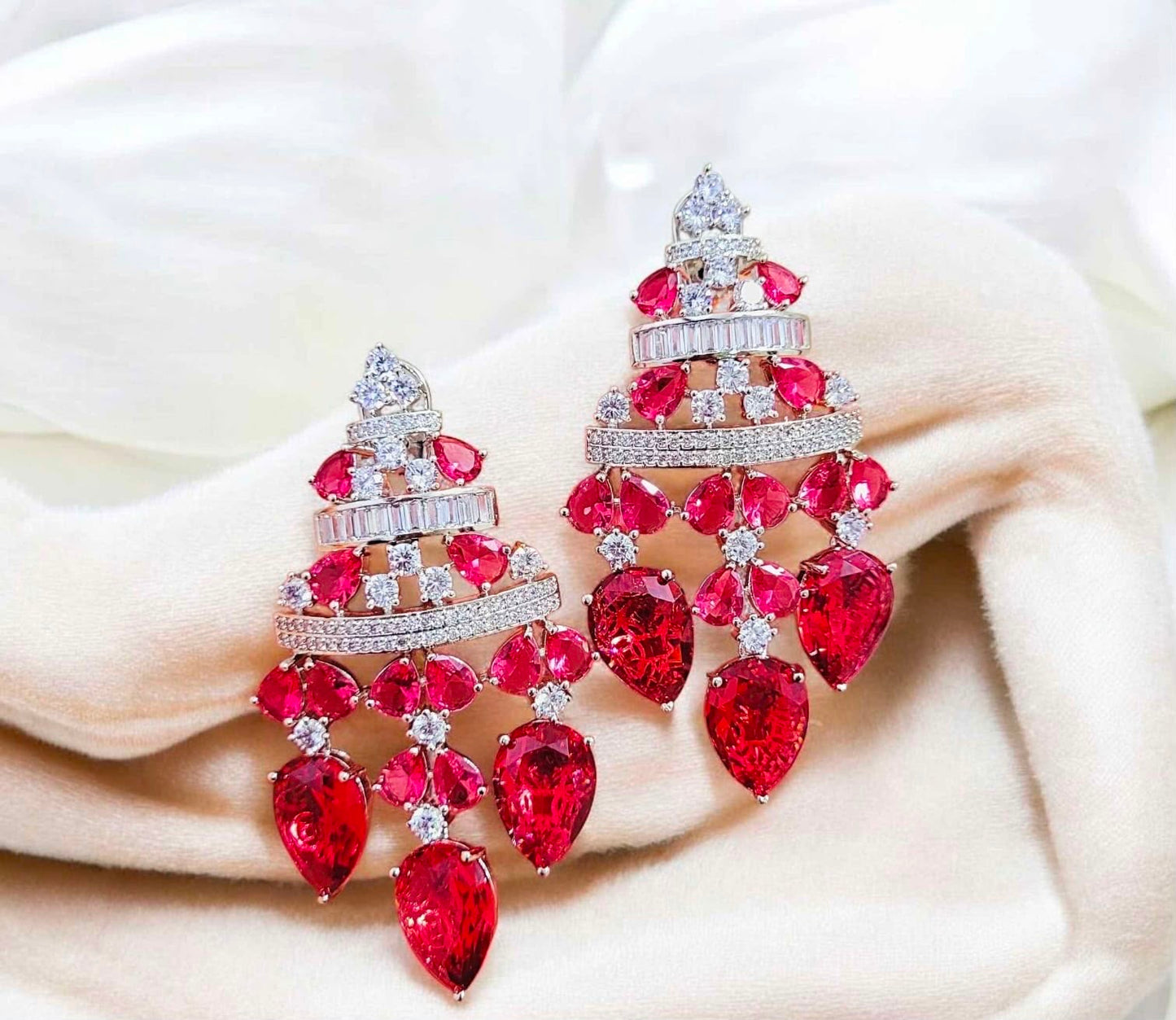 Stone earrings for women cocktail earrings partywear earrings SaffronFashion
