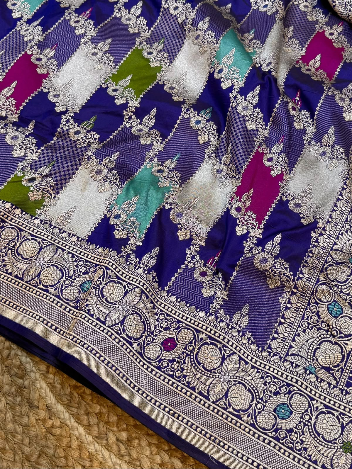 Handmade rangkat saree Indian sari blouse Saffronfashionindia