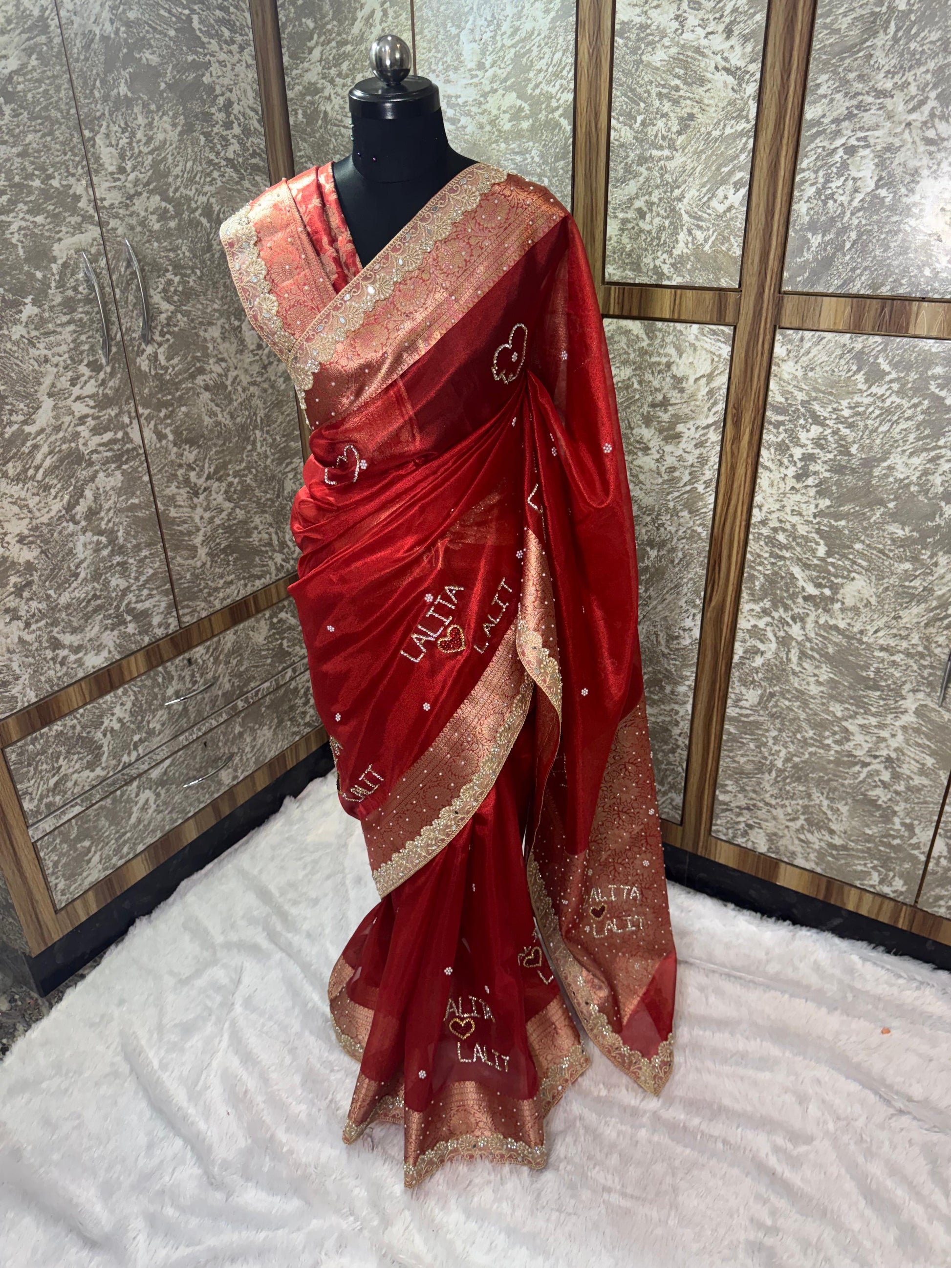 Suhaagan saree names sari Indian saree blouse Saffronfashionindia