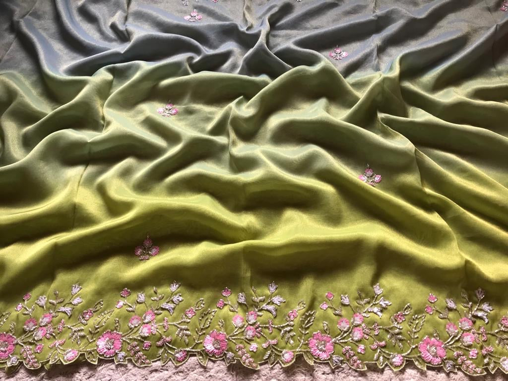 Shaniazi premium tissue organza sarees - Saffronfashionindia