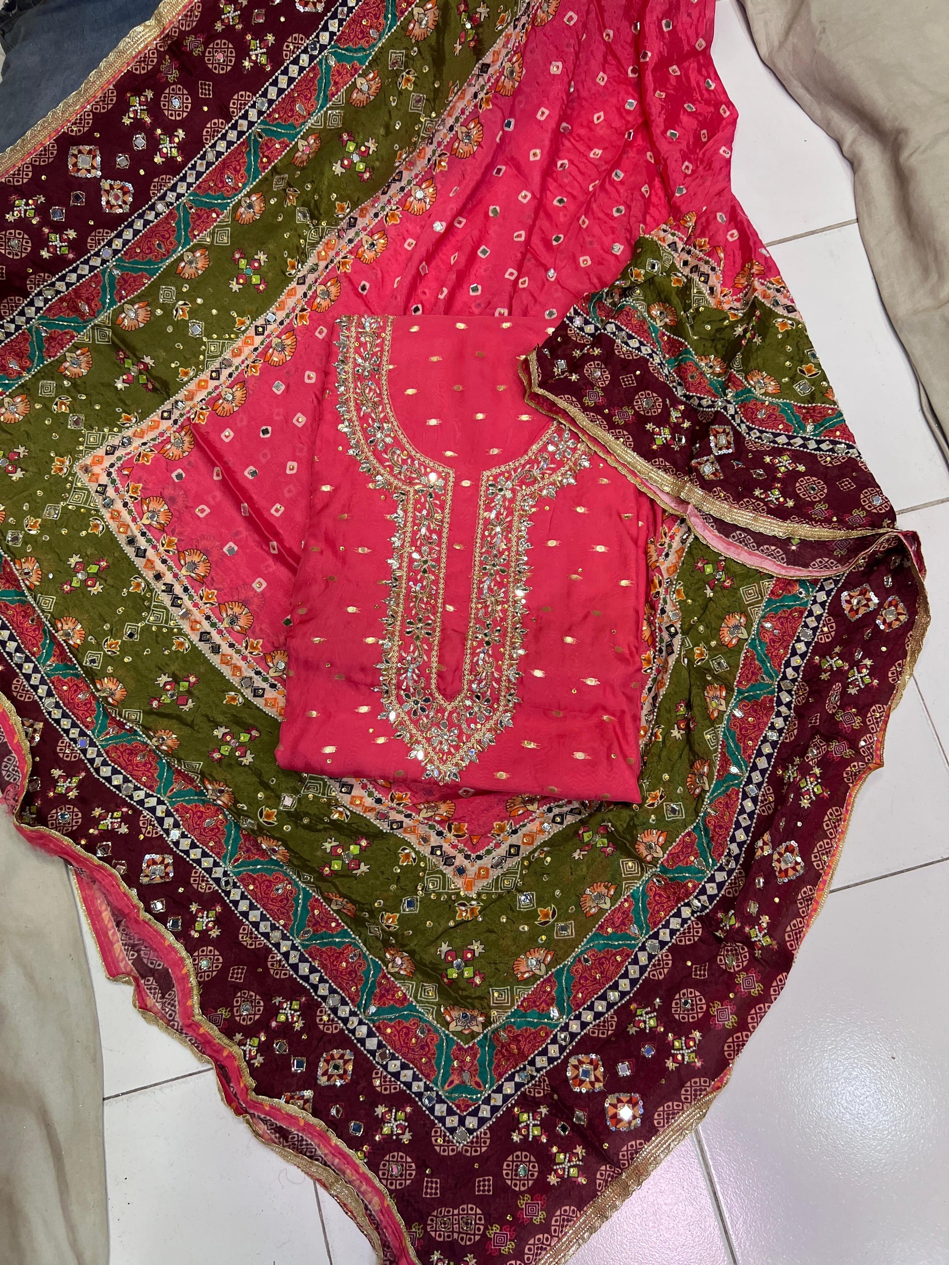 Vanessa Salwar suit Punjabi Salwar kameez SaffronFashion