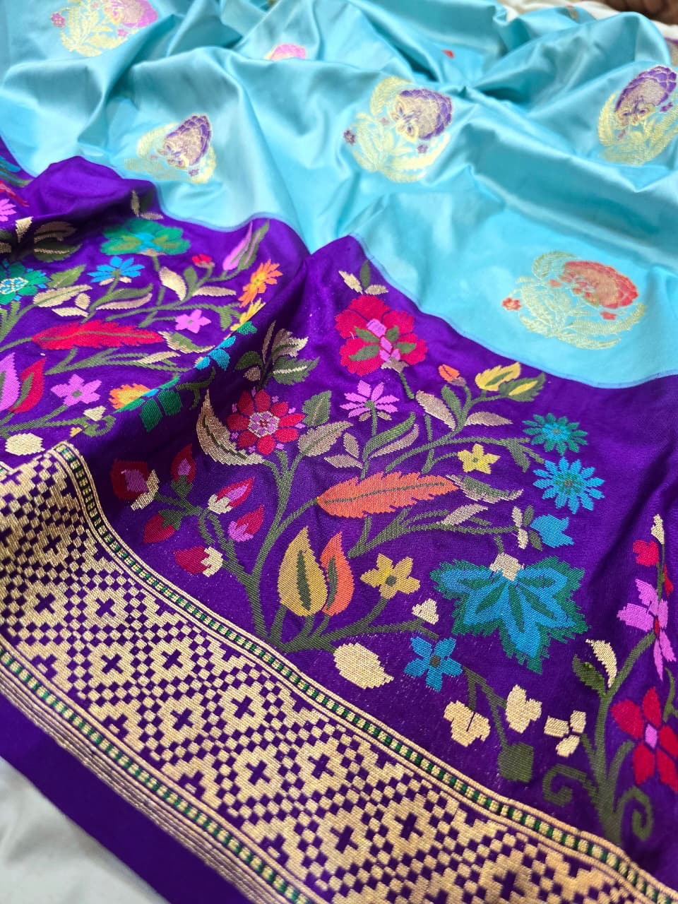 Yubhi Banarsi saree handwoven saree kadwa sarees SaffronFashion